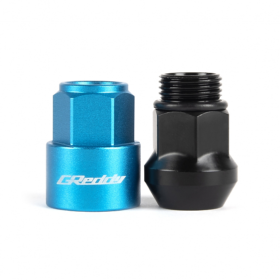Комплект гаек 20186 Greddy M17 PRO конус 12x1,5 43.5mm голубой HEX 19: Фото 3