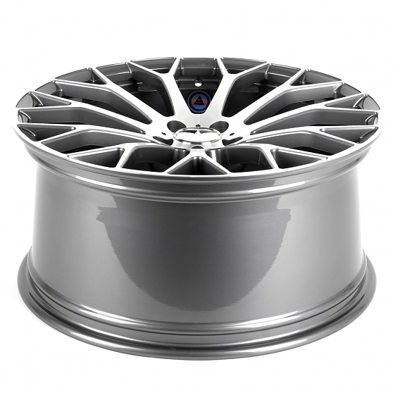 Кованые диски H240602SR SL725-CS429 21 J10 ET41 5x112 66.6 графит глянцевый + полированные спицы: Фото 7