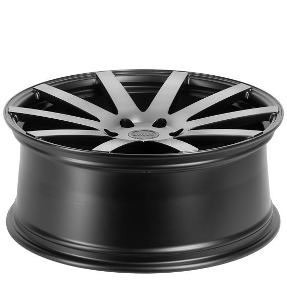 Кованые диски 71590 SKILL SL220 22 J9 ET20 6x139.7 106.1 чёрный + полированные спицы под тёмным лако: Фото 2