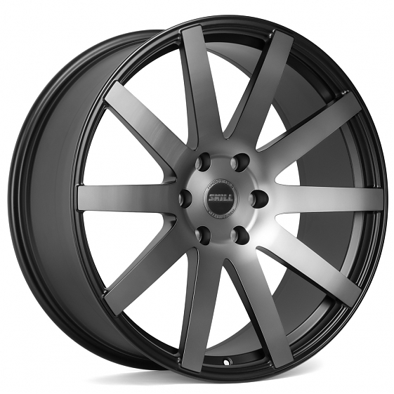 Кованые диски 71590 SKILL SL220 22 J9 ET20 6x139.7 106.1 чёрный + полированные спицы под тёмным лако: Фото 7