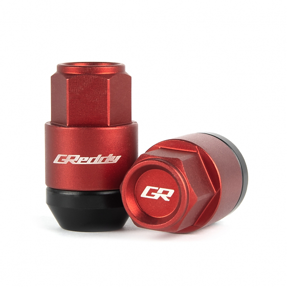 Комплект гаек 20188 Greddy M17 PRO конус 14X1,5 43.5mm красный HEX 19: Фото 2