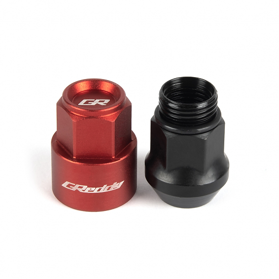 Комплект гаек 20188 Greddy M17 PRO конус 14X1,5 43.5mm красный HEX 19: Фото 4