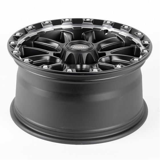 Литые диски 80906 TCW 2633-DS193 18 J9 ET0 6x139.7 110.1 чёрный матовый + полированные спицы: Фото 6