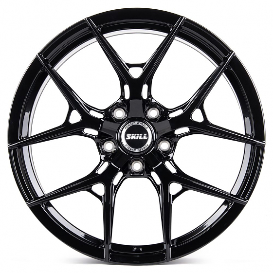 Кованые диски 231028G SKILL SL292-SL075 20 J8.5 ET50 5x127 71.5 чёрный глянцевый: Фото 1
