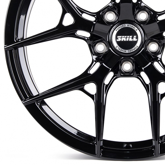 Кованые диски 231028G SKILL SL292-SL075 20 J8.5 ET50 5x127 71.5 чёрный глянцевый: Фото 2