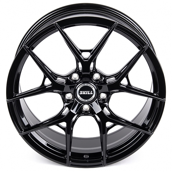 Кованые диски 231028G SKILL SL292-SL075 20 J8.5 ET50 5x127 71.5 чёрный глянцевый: Фото 3