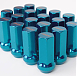 Комплект гаек 20022 PMU N086 конус 12x1,25 45mm синий HEX 17