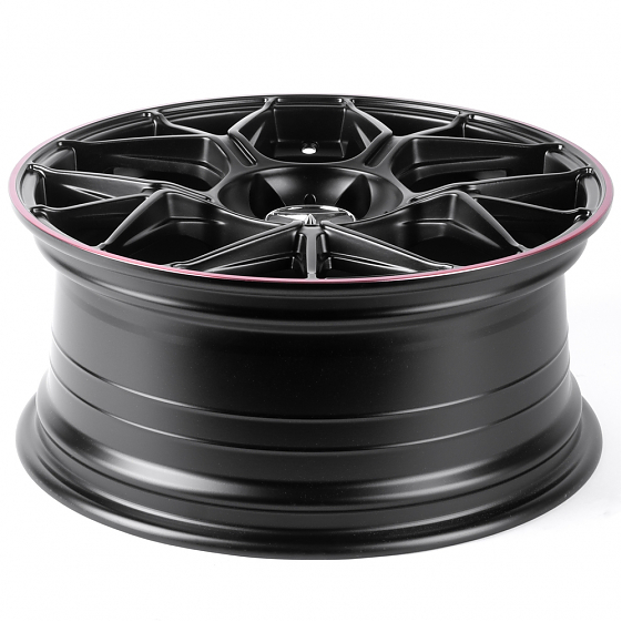 Литые диски 81798 Mercedes-Benz FC6003-SM155 17 J7.5 ET35 5x112 66,56 чёрный матовый + красный обод: Фото 7