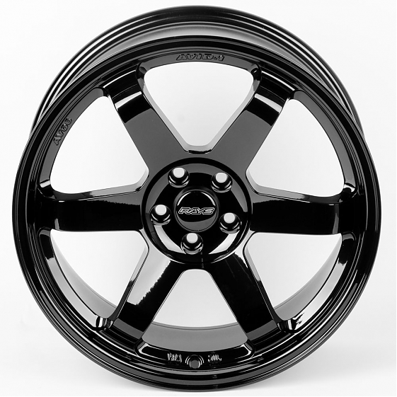 Литые диски 80589 Rays E500-CS243 18 J8.5 ET35 5x100 73.1 чёрный глянцевый: Фото 3