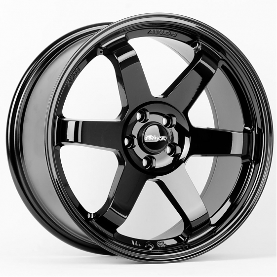 Литые диски 80589 Rays E500-CS243 18 J8.5 ET35 5x100 73.1 чёрный глянцевый: Фото 4