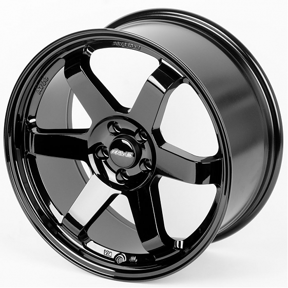 Литые диски 80589 Rays E500-CS243 18 J8.5 ET35 5x100 73.1 чёрный глянцевый: Фото 6