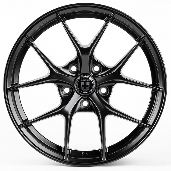 Литые диски 81000 HRE SK154-22017-40 17 J7.5 ET35 5x114.3 73.1 чёрный матовый: Фото 1