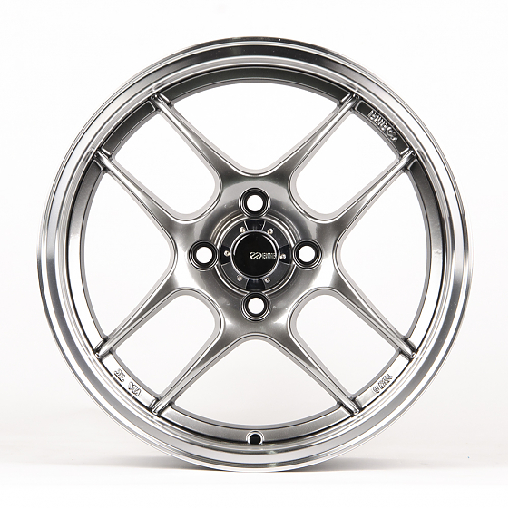 Литые диски 80684 Enkei QY005 15 J7 ET36 4x100 73.1 серебро тёмное + полированный обод: Фото 1