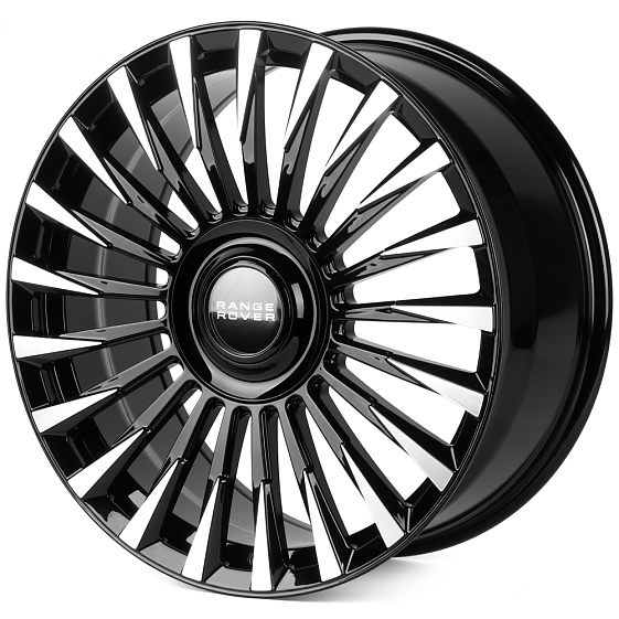 Кованые диски 0923-135 PTRACING HJ190-SL237 21 J9.5 ET40 5x120 72.56 чёрный + полированные спицы: Фото 5