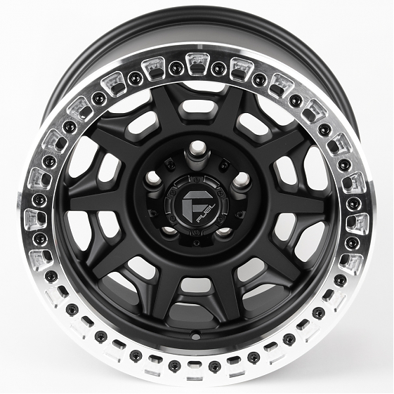 Литые диски 81317 FUEL 2628-SF058 17 J9 ET-10 5x150 110.1 чёрный матовый + полированный бедлок: Фото 3