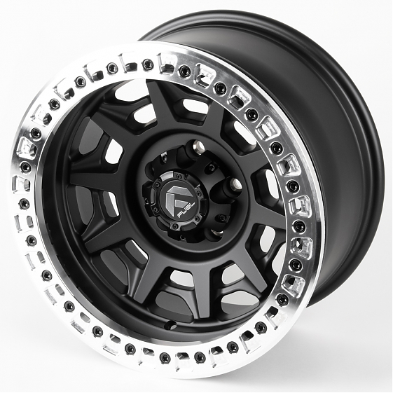 Литые диски 81317 FUEL 2628-SF058 17 J9 ET-10 5x150 110.1 чёрный матовый + полированный бедлок: Фото 6