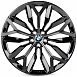 Кованые диски H260714T SKILL SL879-CS428 21 J9.5 ET36 5x112 66.6 чёрный глянцевый + полированные спи