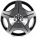 Кованые диски H260609E SKILL SL900-SV419 18 J8 ET52 5x112 66.6 чёрный глянцевый + полированные спицы