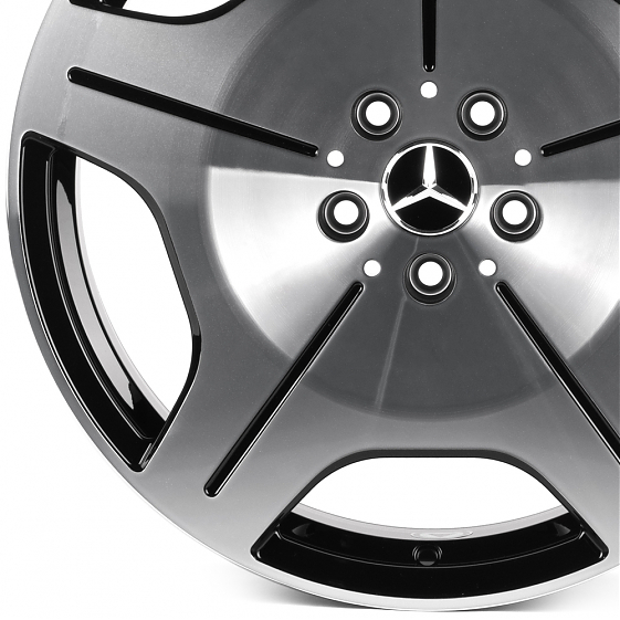 Кованые диски H260609E SKILL SL900-SV419 18 J8 ET52 5x112 66.6 чёрный глянцевый + полированные спицы: Фото 2