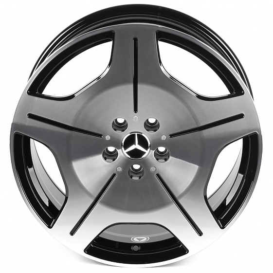 Кованые диски H260609E SKILL SL900-SV419 18 J8 ET52 5x112 66.6 чёрный глянцевый + полированные спицы: Фото 3