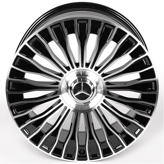 Литые диски 81815 Mercedes-Benz iV-313Q-SF102 20 J9.5 ET38 5x112 66.6 чёрный глянцевый + полированны: Фото 3
