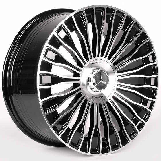 Литые диски 81815 Mercedes-Benz iV-313Q-SF102 20 J9.5 ET38 5x112 66.6 чёрный глянцевый + полированны: Фото 4