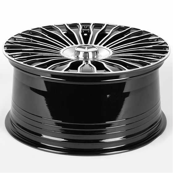 Литые диски 81815 Mercedes-Benz iV-313Q-SF102 20 J9.5 ET38 5x112 66.6 чёрный глянцевый + полированны: Фото 7