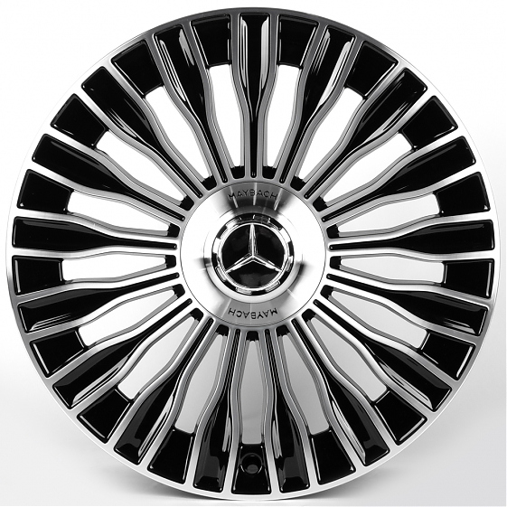 Литые диски 81873 Mercedes-Benz IVF-3152-CT508 19 J8.5 ET36 5x112 66.5 чёрный глянцевый + полированн: Фото 1