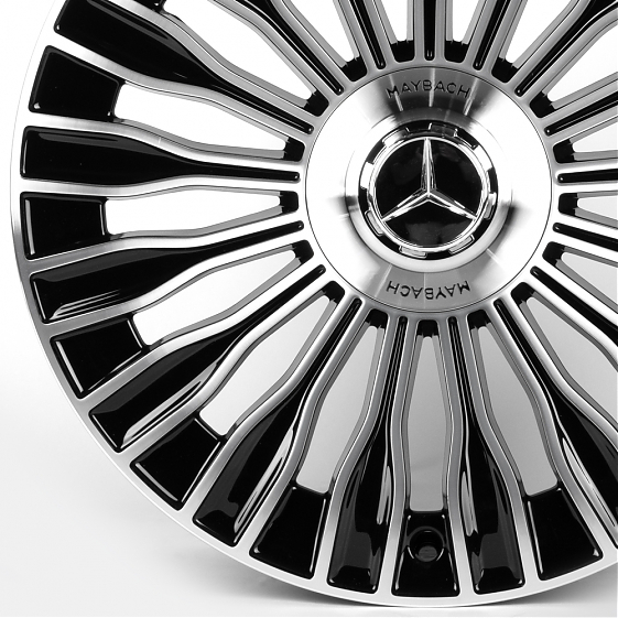Литые диски 81873 Mercedes-Benz IVF-3152-CT508 19 J8.5 ET36 5x112 66.5 чёрный глянцевый + полированн: Фото 2