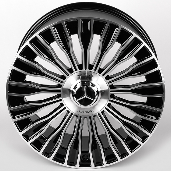 Литые диски 81873 Mercedes-Benz IVF-3152-CT508 19 J8.5 ET36 5x112 66.5 чёрный глянцевый + полированн: Фото 3