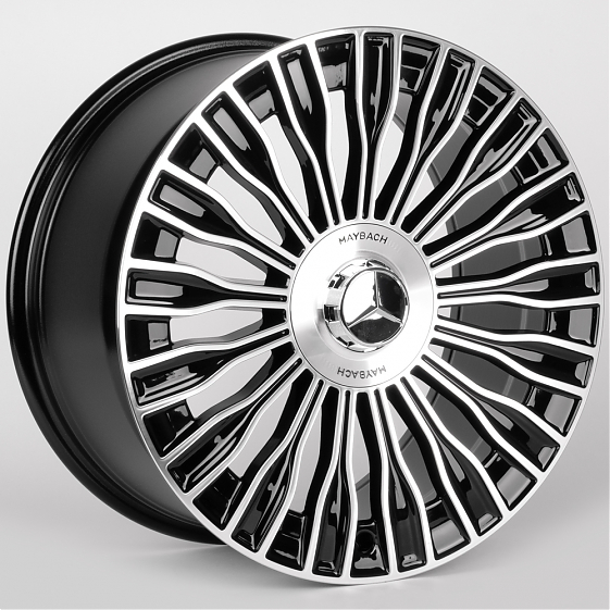 Литые диски 81873 Mercedes-Benz IVF-3152-CT508 19 J8.5 ET36 5x112 66.5 чёрный глянцевый + полированн: Фото 4