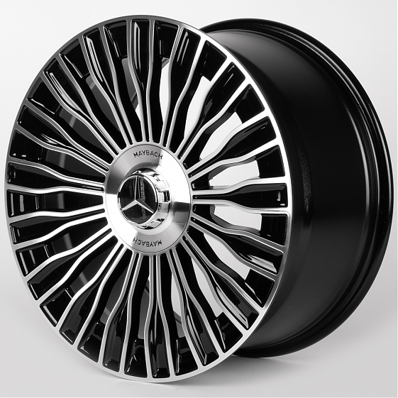 Литые диски 81873 Mercedes-Benz IVF-3152-CT508 19 J8.5 ET36 5x112 66.5 чёрный глянцевый + полированн: Фото 5