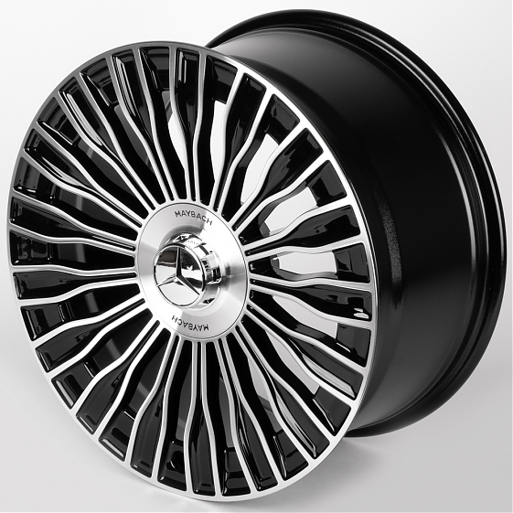Литые диски 81873 Mercedes-Benz IVF-3152-CT508 19 J8.5 ET36 5x112 66.5 чёрный глянцевый + полированн: Фото 6