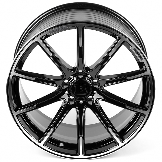 Литые диски 82564 Mercedes-Benz IV-1488 19 J9.5 ET40 5x112 66.5 чёрный + полированные спицы: Фото 3