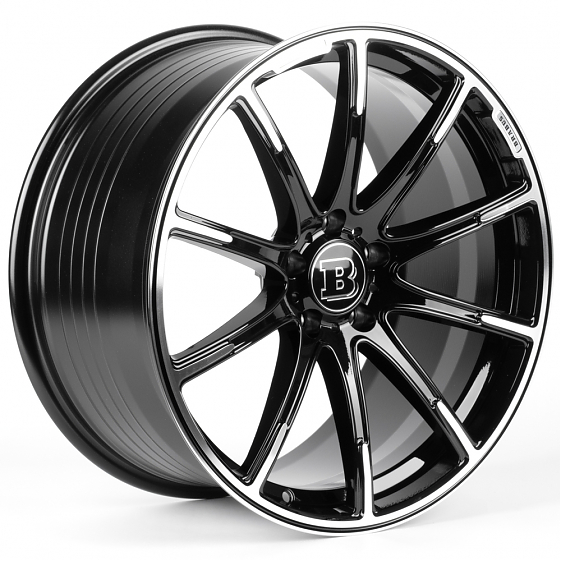 Литые диски 82564 Mercedes-Benz IV-1488 19 J9.5 ET40 5x112 66.5 чёрный + полированные спицы: Фото 4