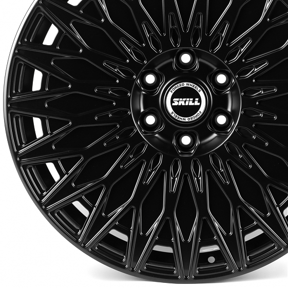 Кованые диски H260609D SKILL SV711-SB593 22 J9 ET28 6x139.7 78.1 чёрный матовый: Фото 2