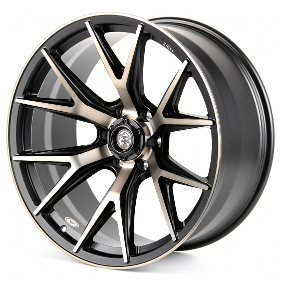 Кованые диски H240604Q SKILL SV711-SB595 22 J10 ET-10 6x139.7 77.8 чёрный матовый + полированные спи: Фото 5