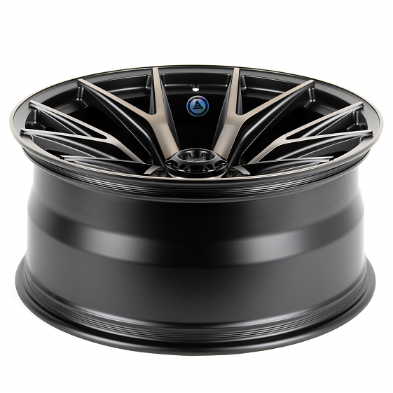 Кованые диски H240604Q SKILL SV711-SB595 22 J10 ET-10 6x139.7 77.8 чёрный матовый + полированные спи: Фото 7
