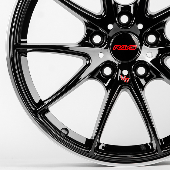 Литые диски 80441 Rays REW009-7-CT345 17 J7.5 ET35 5x100 73.1 чёрный: Фото 2