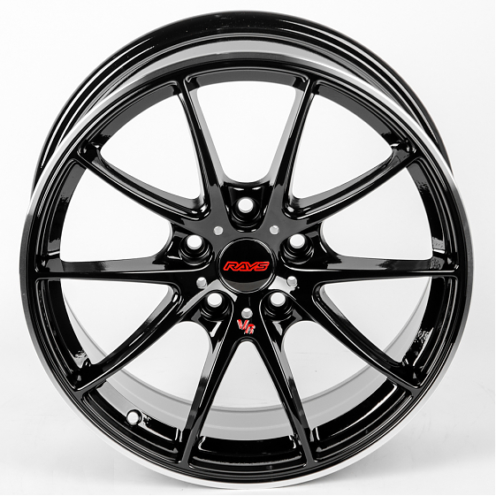 Литые диски 80441 Rays REW009-7-CT345 17 J7.5 ET35 5x100 73.1 чёрный: Фото 3