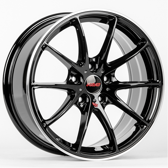 Литые диски 80441 Rays REW009-7-CT345 17 J7.5 ET35 5x100 73.1 чёрный: Фото 4