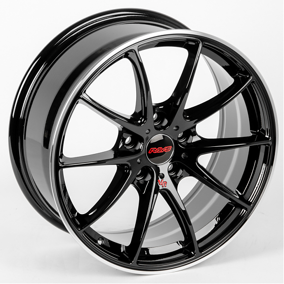 Литые диски 80441 Rays REW009-7-CT345 17 J7.5 ET35 5x100 73.1 чёрный: Фото 5