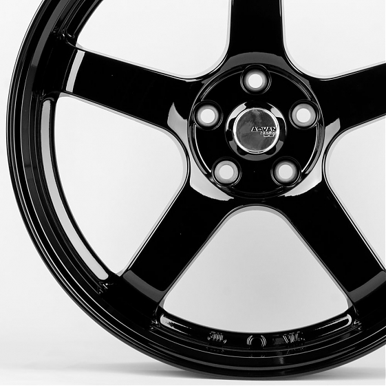 Литые диски 80625 Advan F133-FG454 19 J8.5 ET35 5x108 73.1 чёрный глянцевый: Фото 2