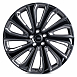 Кованые диски H260120Q SKILL SL512-SB594 22 J9.5 ET40 5x120 72.6 чёрный глянцевый + полированные спи