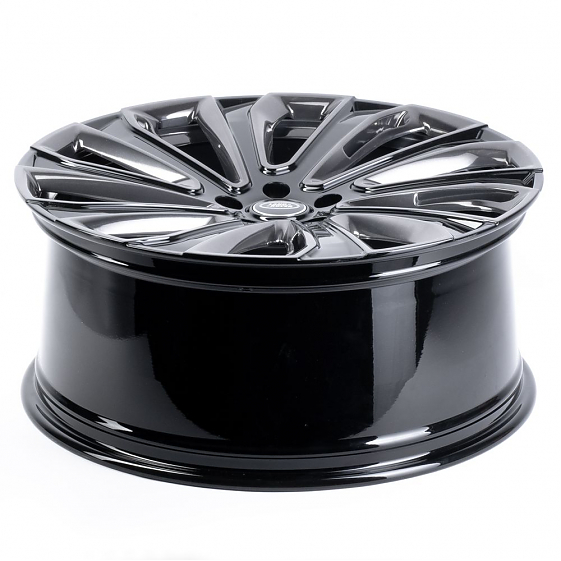 Кованые диски H260120Q SKILL SL512-SB594 22 J9.5 ET40 5x120 72.6 чёрный глянцевый + полированные спи: Фото 7