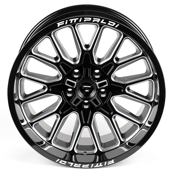 Литые диски 81284 Fittipaldi FA18BM-DS218 20 J10 ET-19 5x127/5x139.7 78.1 чёрный глянцевый + полиров: Фото 3