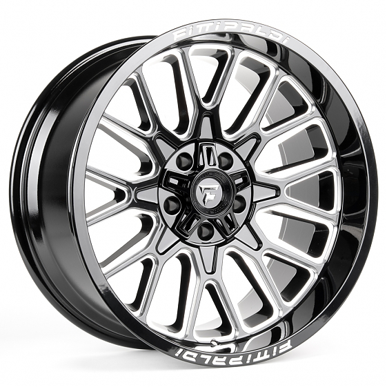 Литые диски 81284 Fittipaldi FA18BM-DS218 20 J10 ET-19 5x127/5x139.7 78.1 чёрный глянцевый + полиров: Фото 4