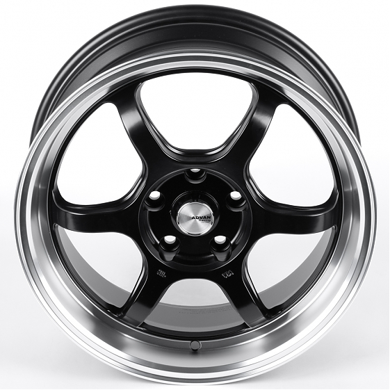 Литые диски 82246 Advan FC006-CT478 17 J7.5 ET38 5x114.3 73.1 чёрный матовый + полированный обод: Фото 3