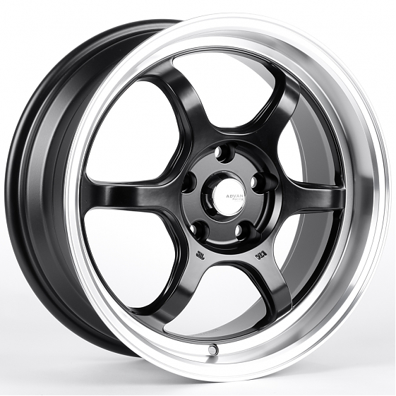 Литые диски 82246 Advan FC006-CT478 17 J7.5 ET38 5x114.3 73.1 чёрный матовый + полированный обод: Фото 4