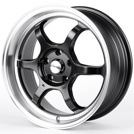 Литые диски 82246 Advan FC006-CT478 17 J7.5 ET38 5x114.3 73.1 чёрный матовый + полированный обод: Фото 5